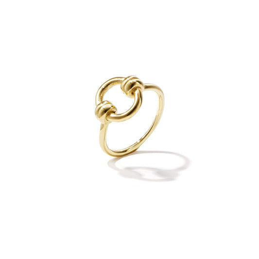 Minimalistische ring met cirkel