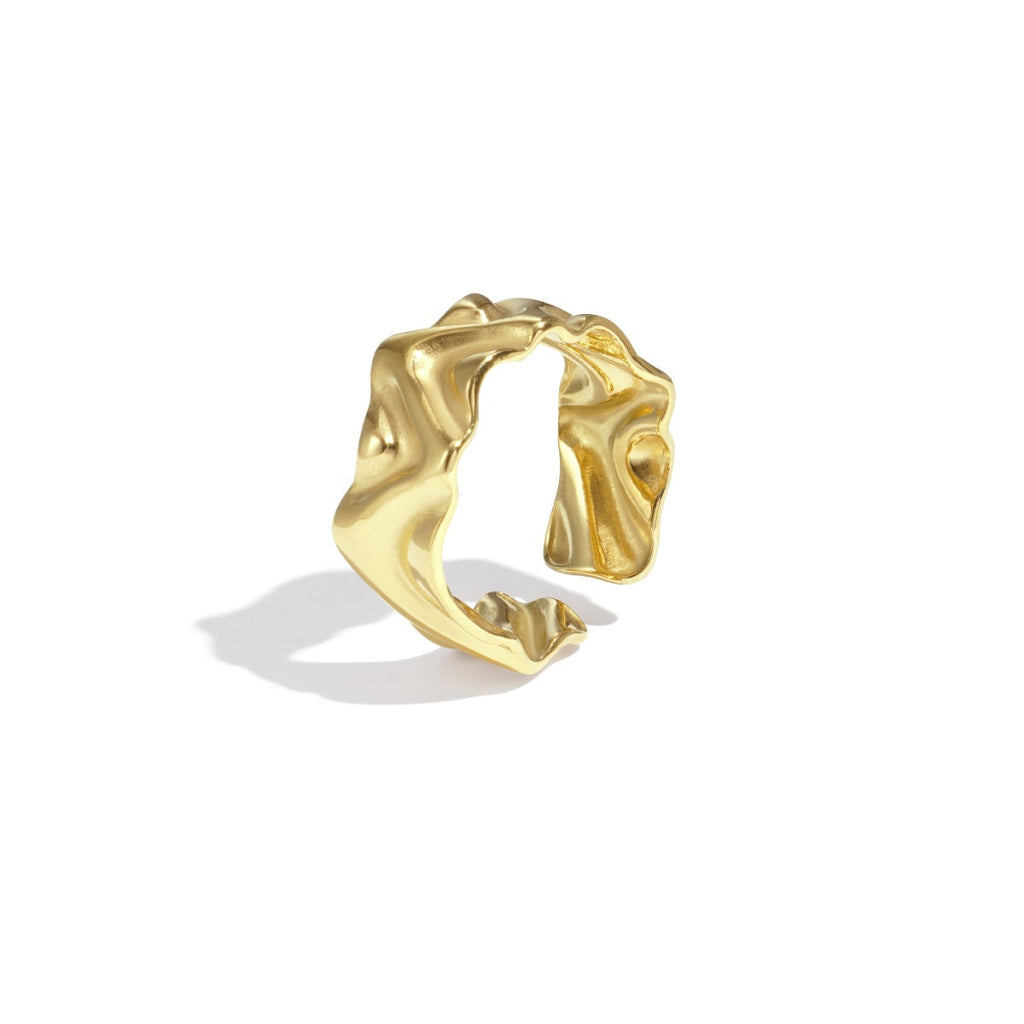 Minimalistische ring met onregelmatige vorm