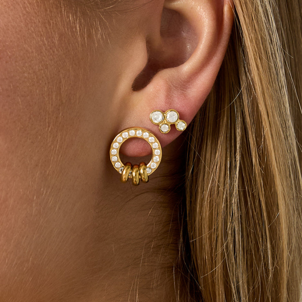 Oorknopjes met elegante ringen