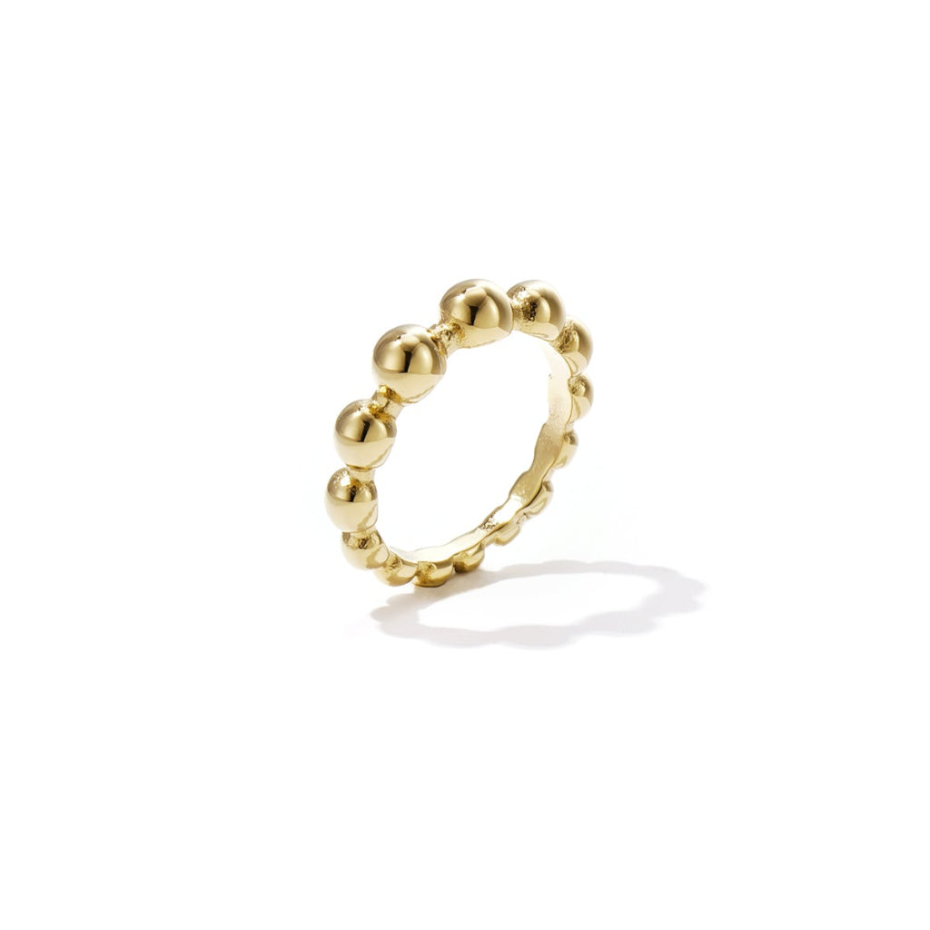 Ring met bolletjesdetail